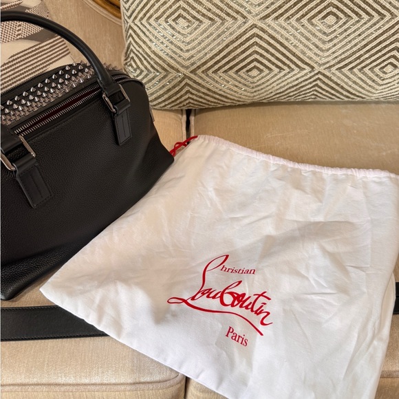 Christian Louboutin Funky Empire Leather Black Handbag - Picture 11 of 16